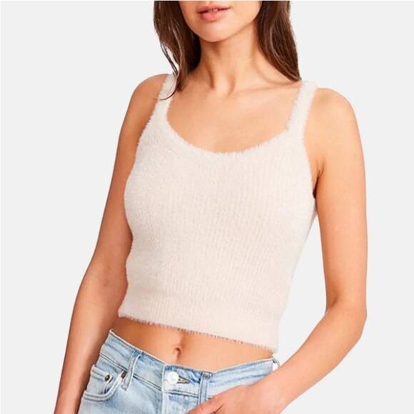 BB Dakota Steve Madden Frost & Found Cream Ivory Tank Top Women’s Size Small - Picture 1 of 7